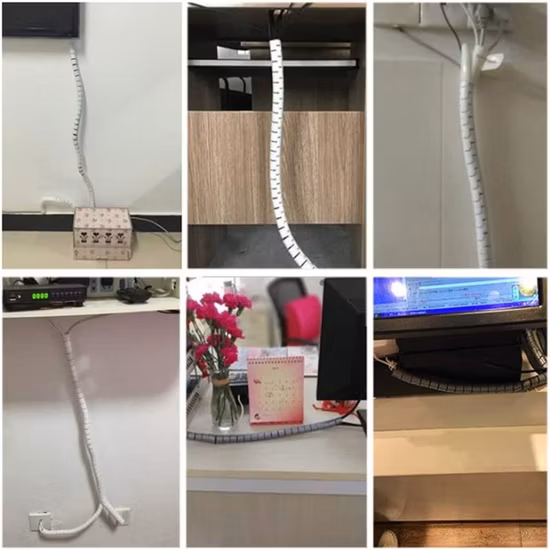 PC cinéma TV câble bien rangé organisateur spirale bande d'emballage 12mm