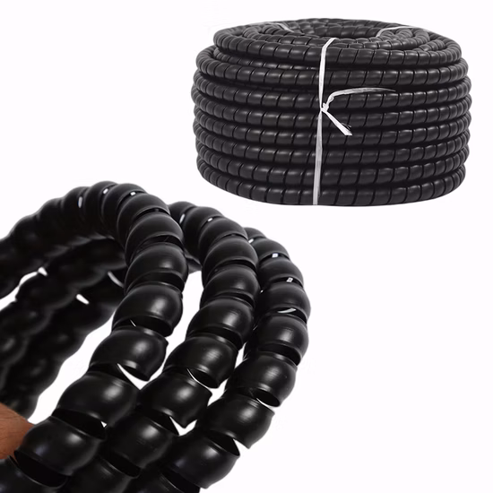 Enveloppe de tuyau hydraulique flexible en spirale PP/PE