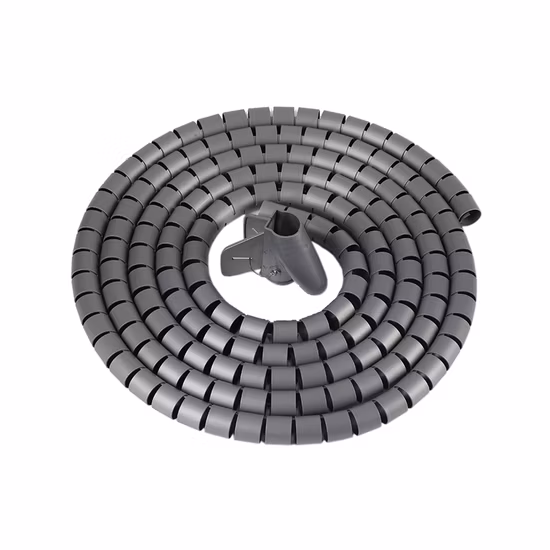 Enveloppement de fil en spirale PE de tube flexible de 20 mm pour la gestion et le rangement des câbles
