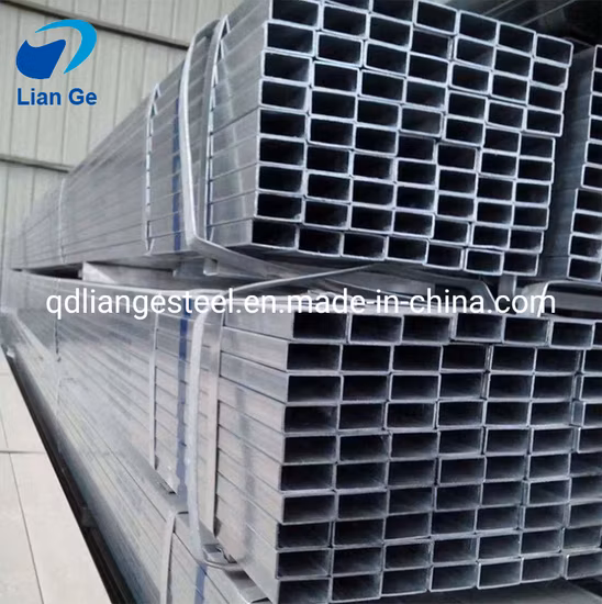 Produit de haute qualité Tube carré ondulé Tuyau en acier galvanisé Tube rectangulaire en fer Prix pour les abris d'auto